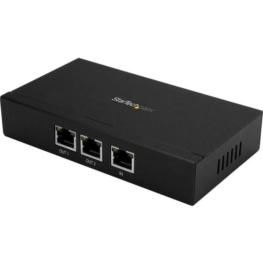 StarTech.com 2 Port Gigabit PoE+ Extender - 802.3at and 802.3af - 100 m (330 ft) - Power over Ethernet Extender - PoE Repeater Network Extender POEEXT2GAT