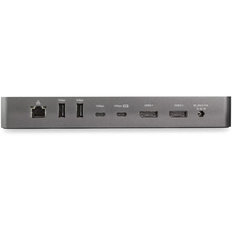 StarTech.com Thunderbolt 3 Dock w/ USB-C Compatibility - 4K60Hz DisplayPort Dual Monitor Laptop TB3 Docking Station - 5x USB, Gbe, 60W PD TB3CDK2DP