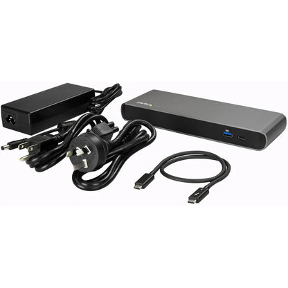 StarTech.com Thunderbolt 3 Docking Station - No Drivers to Install - Compatible with Windows / macOS - Supports Dual 4K HD Displays - TB3DKDPMAW TB3DKDPMAW