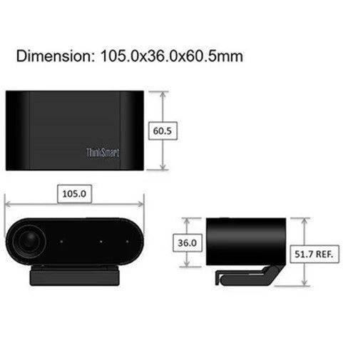 Lenovo ThinkSmart Webcam - 60 fps - USB 3.2 Gen 1 4Y71C41660