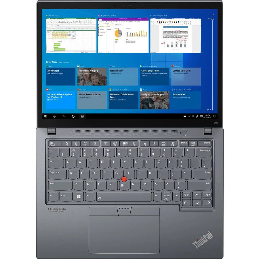 Lenovo ThinkPad X13 Gen 2 20WK009BCA 13.3" Touchscreen Notebook - WUXGA - 1920 x 1200 - Intel Core i7 11th Gen i7-1165G7 Quad-core (4 Core) 2.80 GHz - 16 GB RAM - 512 GB SSD - Storm Gray 20WK009BCA