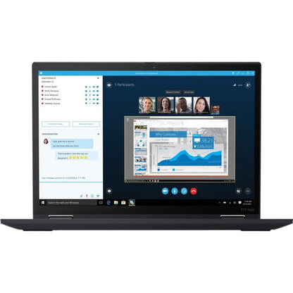 Lenovo ThinkPad X13 Yoga Gen 2 20W80037US 13.3" Touchscreen 2 in 1 Notebook - WUXGA - 1920 x 1200 - Intel Core i5 11th Gen i5-1135G7 Quad-core (4 Core) 2.40 GHz - 8 GB RAM - 256 GB SSD - Black 20W80037US