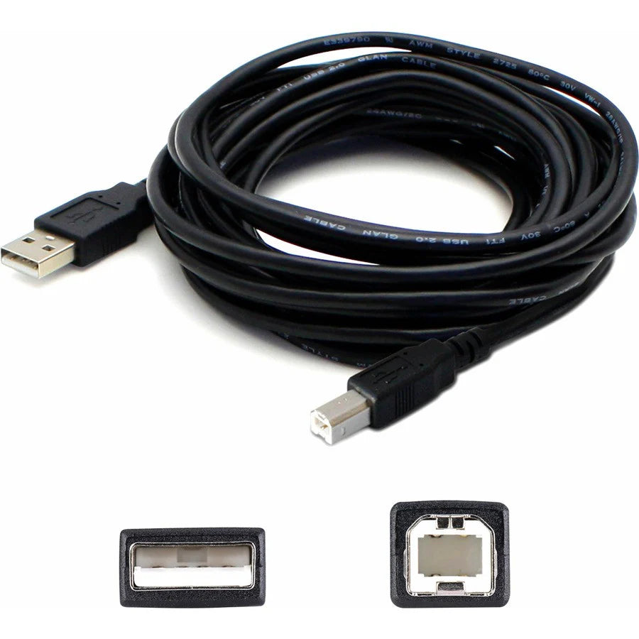 AddOn 6ft (1.8M) USB 2.0 A to B Extension Cable - Male to Male USBEXTAB6