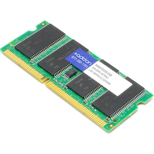 AddOn 2GB DDR2-667MHz/PC2-5300 200-pin SODIMM F/LAPTOPS AA667D2S5/2GB