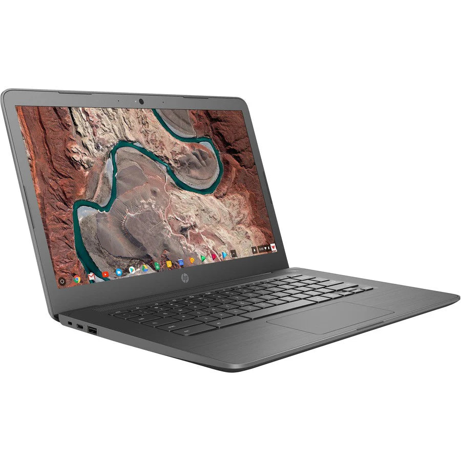 HP Chromebook 14-db0000 14-db0001ca 14" Chromebook - 1366 x 768 - AMD A-Series A4-9120C Dual-core (2 Core) 1.60 GHz - 4 GB RAM - 32 GB Flash Memory - Chalkboard Gray 6SH69UA#ABL