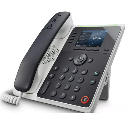 Poly Edge E100 IP Phone - Corded - Corded - NFC - Desktop, Wall Mountable - TAA Compliant 2200-86980-025