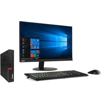 Lenovo ThinkCentre M720q 10T7001MUS Desktop Computer - Intel Core i5 8th Gen i5-8400T 1.70 GHz - 8 GB RAM DDR4 SDRAM - 512 GB SSD - Tiny - Raven Black 10T7001MUS