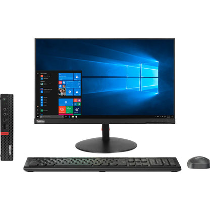 Lenovo ThinkCentre M720q 10T7001MUS Desktop Computer - Intel Core i5 8th Gen i5-8400T 1.70 GHz - 8 GB RAM DDR4 SDRAM - 512 GB SSD - Tiny - Raven Black 10T7001MUS