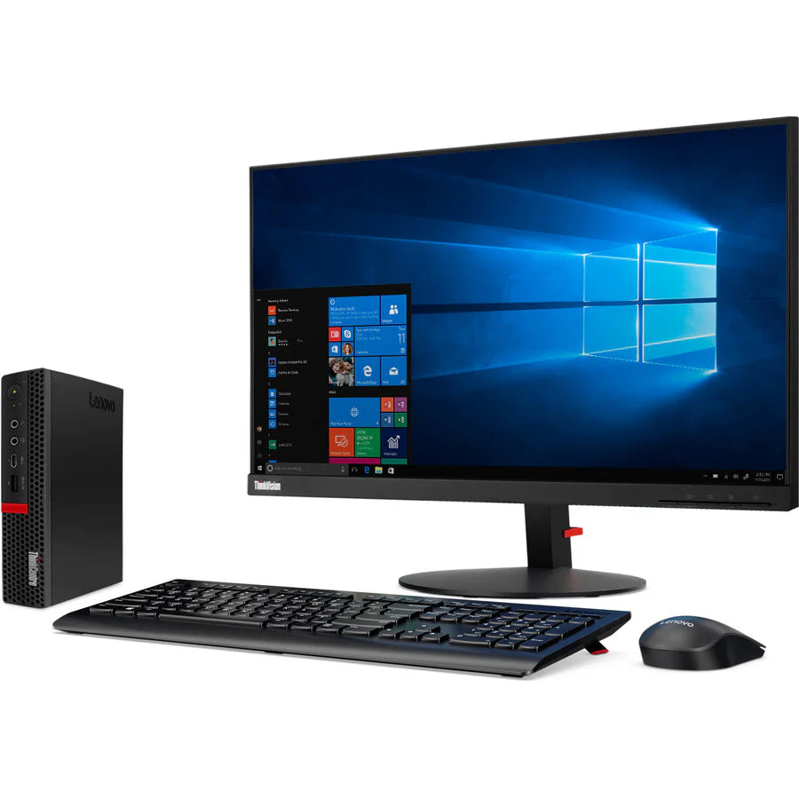 Lenovo ThinkCentre M720q 10T7001MUS Desktop Computer - Intel Core i5 8th Gen i5-8400T 1.70 GHz - 8 GB RAM DDR4 SDRAM - 512 GB SSD - Tiny - Raven Black 10T7001MUS