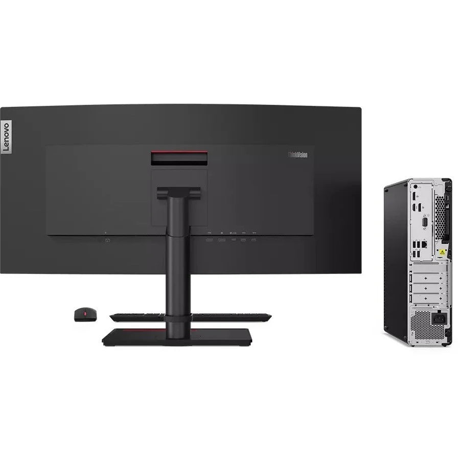 Lenovo ThinkCentre M75s Gen 2 11R8000NUS Desktop Computer - AMD Ryzen 3 PRO 5350G Quad-core (4 Core) 4 GHz - 8 GB RAM DDR4 SDRAM - 128 GB M.2 PCI Express NVMe 3.0 x2 SSD - Small Form Factor - Black 11R8000NUS