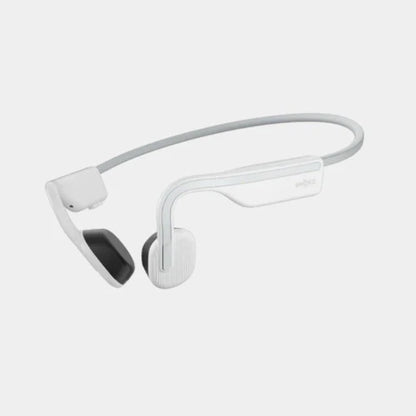 AfterShokz OpenMove Bluetooth Headset with Mic Bone Conduction - Lightweight - Water Resistant IP55 - 6Hr Battery Life - Alpine White