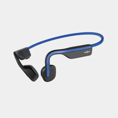 AfterShokz OpenMove Bluetooth Headset with Mic Bone Conduction - Lightweight - Water Resistant IP55 - 6Hr Battery Life - Elevation Blue