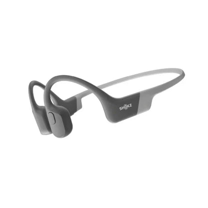 AfterShokz OpenRun Bluetooth Headset with Mic Bone Conduction - Lightweight - Waterproof IP67 - 8Hr Battery Life - Grey