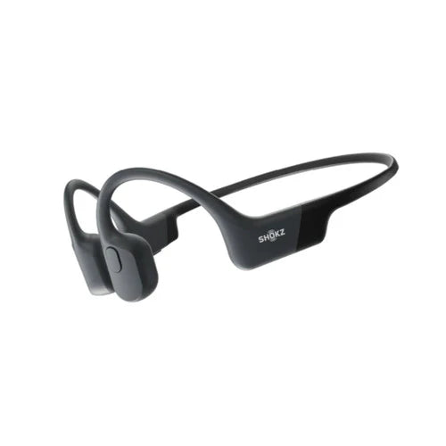 AfterShokz OpenRun Bluetooth Headset with Mic Bone Conduction - Lightweight - Waterproof IP67 - 8Hr Battery Life - Black