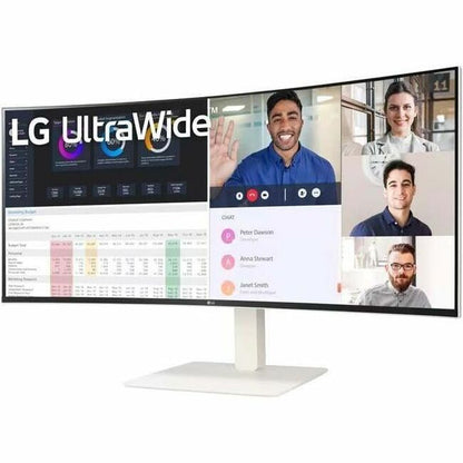 LG Ultrawide 38WR85QC-W 38" Class WQHD Curved Screen LCD Monitor - 21:9 - White 38WR85QC-W