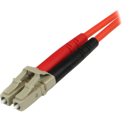 StarTech.com 10m Fiber Optic Cable - Multimode Duplex 50/125 - LSZH - LC/ST - OM2 - LC to ST Fiber Patch Cable 50FIBLCST10