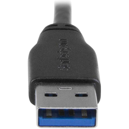 StarTech.com 0.5m 20in Slim Micro USB 3.0 Cable - M/M - USB 3.0 A to Left-Angle Micro USB - USB 3.1 Gen 1 (5 Gbps) USB3AU50CMLS