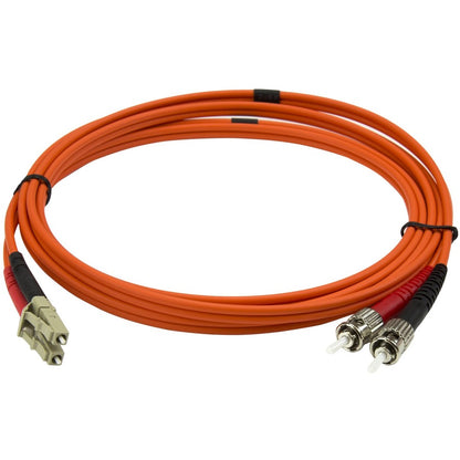 StarTech.com 2m Fiber Optic Cable - Multimode Duplex 50/125 - LSZH - LC/ST - OM2 - LC to ST Fiber Patch Cable 50FIBLCST2