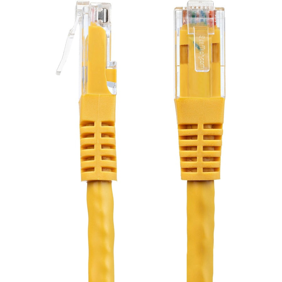 StarTech.com 35ft CAT6 Ethernet Cable - Yellow Molded Gigabit - 100W PoE UTP 650MHz - Category 6 Patch Cord UL Certified Wiring/TIA C6PATCH35YL