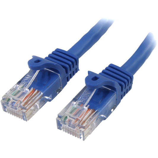 StarTech.com 3 ft Blue Snagless Cat5e UTP Patch Cable RJ45PATCH3