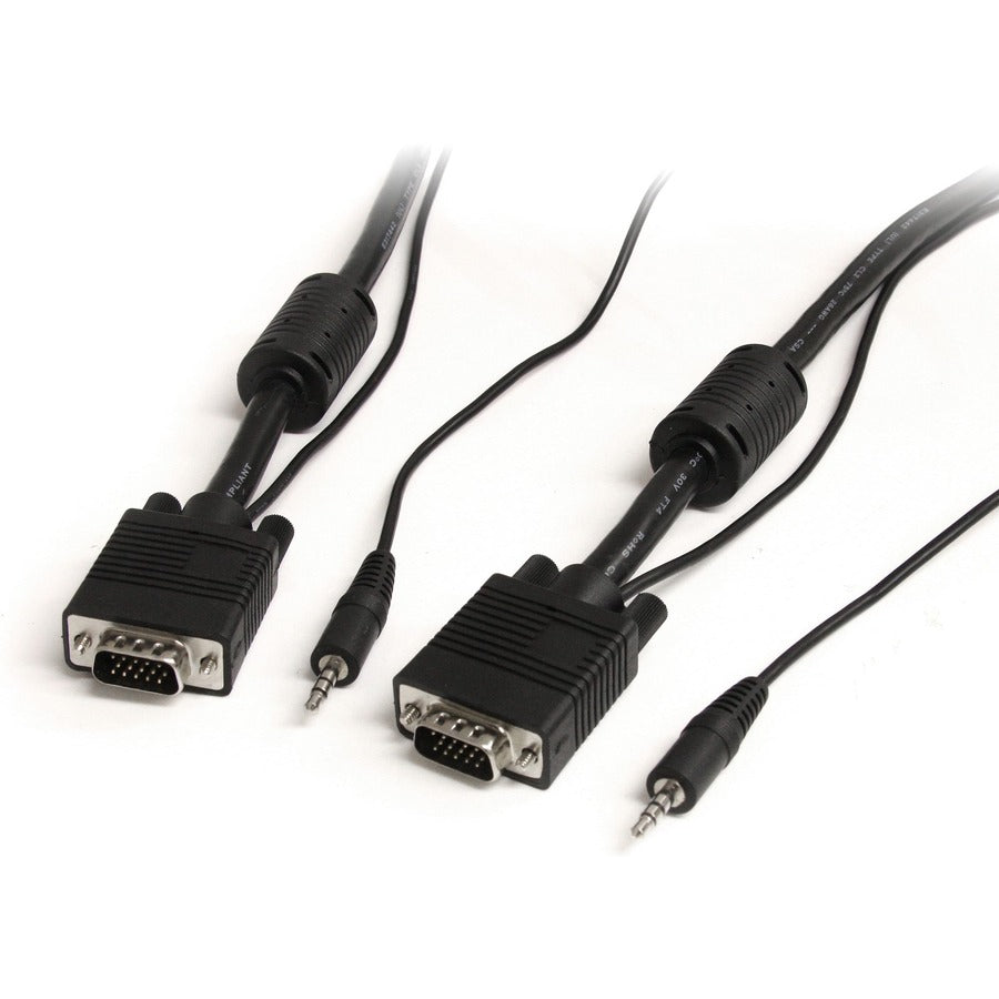 StarTech.com 50 ft Coax High Resolution Monitor VGA Cable with Audio HD15 M/M MXTHQMM50A