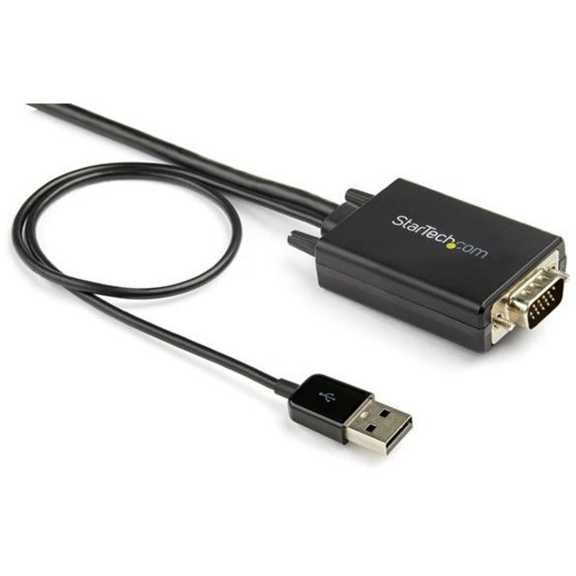 StarTech.com 10ft VGA to HDMI Converter Cable with USB Audio Support - 1080p Analog to Digital Video Adapter Cable - Male VGA to Male HDMI VGA2HDMM10