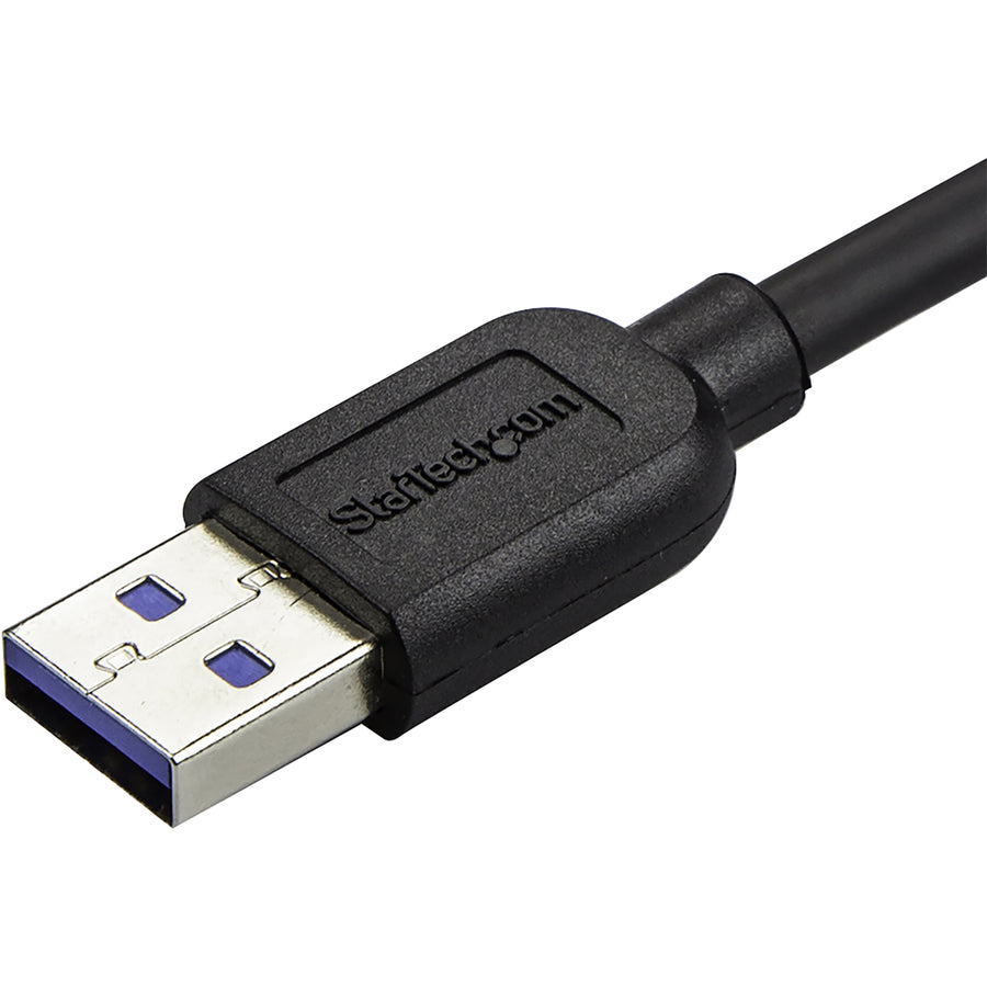 StarTech.com 0.5m 20in Slim Micro USB 3.0 Cable - M/M - USB 3.0 A to Right-Angle Micro USB - USB 3.1 Gen 1 (5 Gbps) USB3AU50CMRS