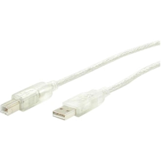 StarTech.com 3 ft Clear A to B USB 2.0 Cable - M/M USBFAB3T