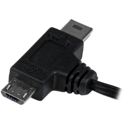 StarTech.com 2.5 ft Retractable USB Combo Cable - USB to Micro USB and Mini USB - M/M USBRETAUBMB