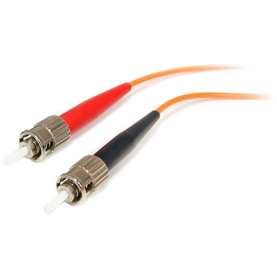 StarTech.com 1m Fiber Optic Cable - Multimode Duplex 62.5/125 - LSZH - MTRJ/ST - OM1 - MTRJ to ST Fiber Patch Cable FIBMTST1