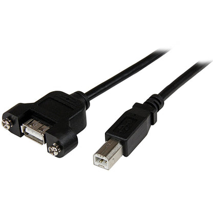 StarTech.com 3 ft Panel Mount USB Cable A to B - F/M USBPNLAFBM3