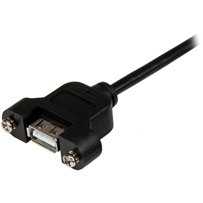 StarTech.com 3 ft Panel Mount USB Cable A to B - F/M USBPNLAFBM3