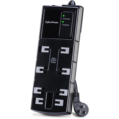 CyberPower CSB808 Essential 8-Outlets Surge Suppressor 8FT Cord - Plain Brown Boxes CSB808