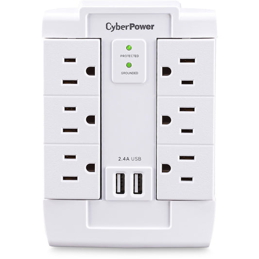 CyberPower Professional CSP600WSURC2 6 Outlets Surge Suppressor/Protector CSP600WSURC2