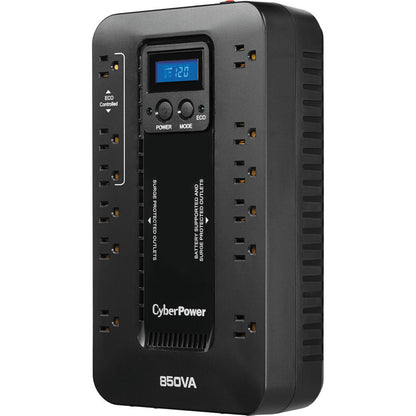 CyberPower UPS Systems EC850LCD Ecologic -  Capacity: 850 VA / 510 W EC850LCD