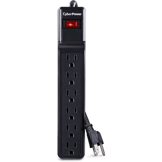 CyberPower CSB606 Essential 6-Outlets Surge Suppressor with 900 Joules and 6FT Cord CSB606