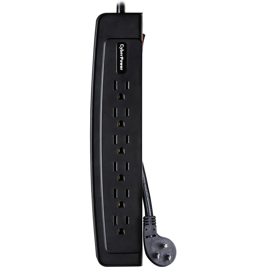 CyberPower CSP604T Professional 6-Outlets Surge Suppressor 4FT Cord and TEL - Plain Brown Boxes CSP604T