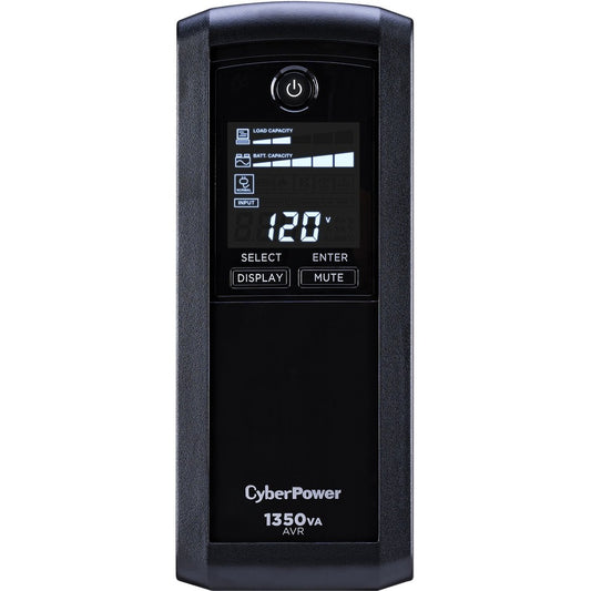 CyberPower UPS Systems CP1350AVRLCD Intelligent LCD -  Capacity: 1350 VA / 815 W CP1350AVRLCD