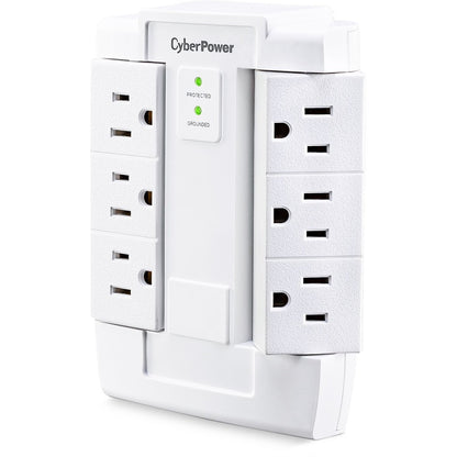 CyberPower CSB600WS Essential 6-Outlets Surge Suppressor Wall Tap and Swivel Outputs - Plain Brown Boxes CSB600WS