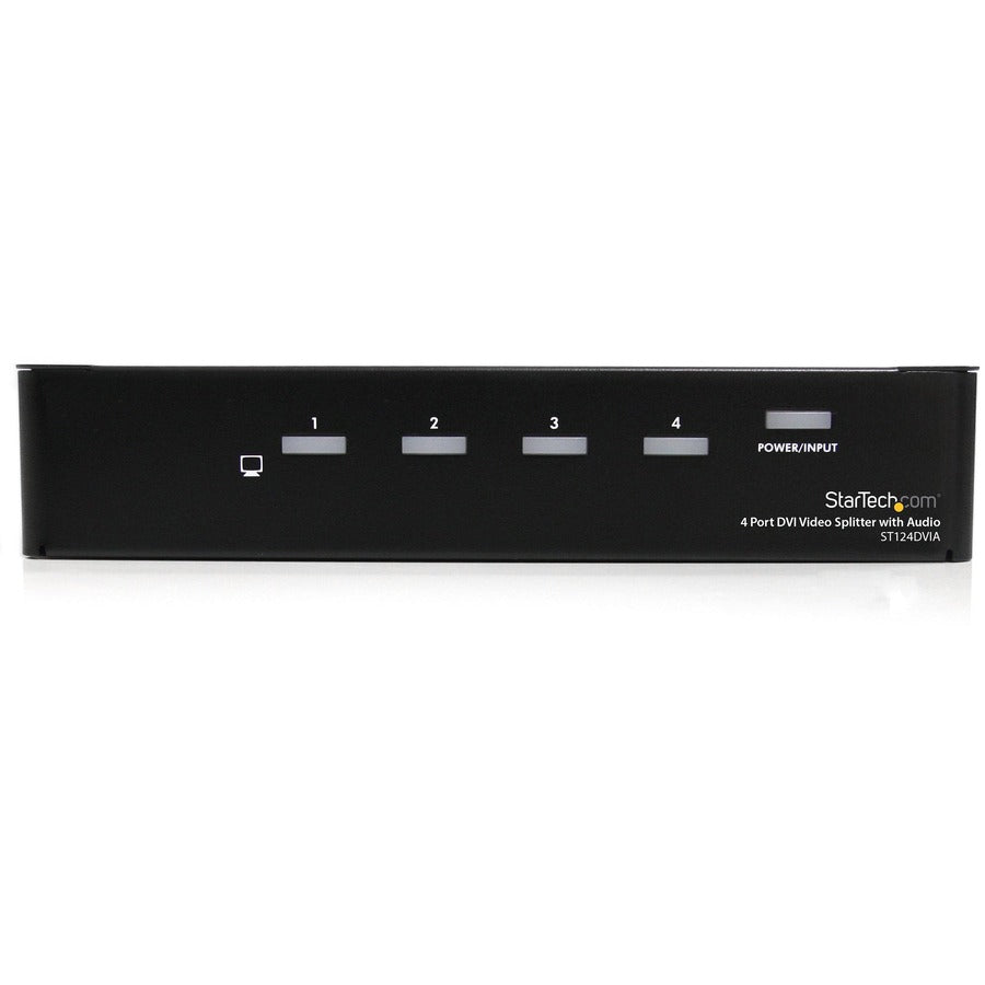 StarTech.com 4 Port DVI Video Splitter with Audio ST124DVIA