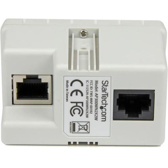 StarTech.com In-wall Wireless Access Point - Wireless-N - 2.4GHz 802.11b/g/n - PoE-Powered WiFi AP AP300WN2X2W