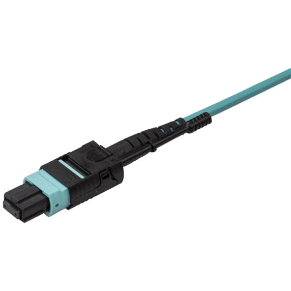 StarTech.com 10m 30 ft MPO / MTP to LC Breakout Cable - Plenum Rated Fiber Optic Cable - OM3 Multimode, 40Gb - Push/Pull-Tab - Aqua Fiber Patch Cable MPO8LCPL10M