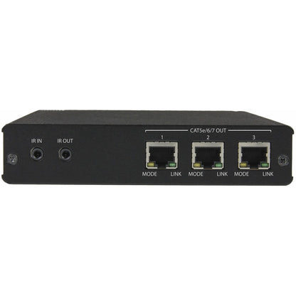 StarTech.com 3 Port HDBaseT Extender Kit with 3 Receivers - 1x3 HDMI over CAT5e/CAT6 Splitter - 1-to-3 HDBaseT Distribution System - Up to 4K ST124HDBT