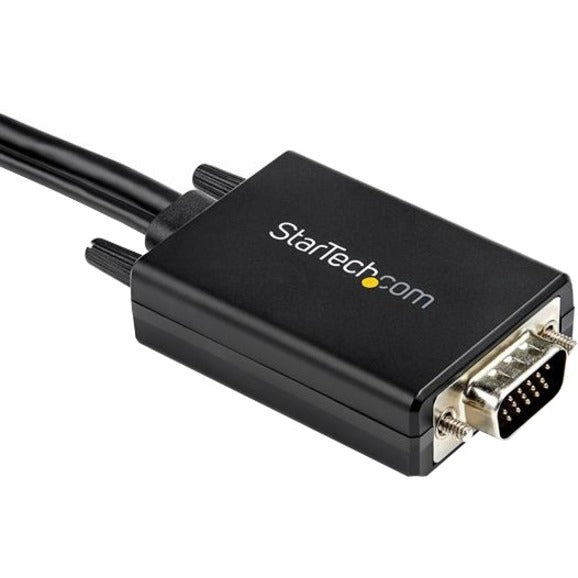 StarTech.com 6ft VGA to HDMI Converter Cable with USB Audio Support - 1080p Analog to Digital Video Adapter Cable - Male VGA to Male HDMI VGA2HDMM6