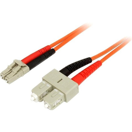 StarTech.com 3m Multimode 50/125 Duplex Fiber Patch Cable LC - SC 50FIBLCSC3