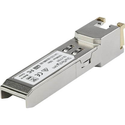 StarTech.com Juniper SFP-1GE-T Compatible SFP Module - 1000BASE-T - 1GE Gigabit Ethernet SFP to RJ45 Cat6/Cat5e Transceiver - 100m SFP1GETST