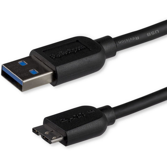 StarTech.com 1m (3ft) Slim SuperSpeed USB 3.0 A to Micro B Cable - M/M USB3AUB1MS