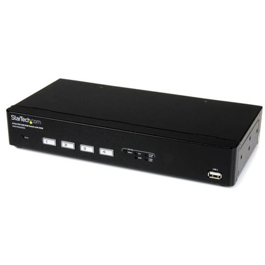 StarTech.com 4 Port USB DVI KVM Switch with DDM Fast Switching Technology and Cables SV431DVIUDDM