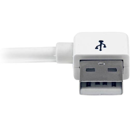 StarTech.com 1m (3 ft) Apple Dock Connector to Left Angle USB Cable for iPod / iPhone / iPad with Stepped Connector USB2ADC1MUL