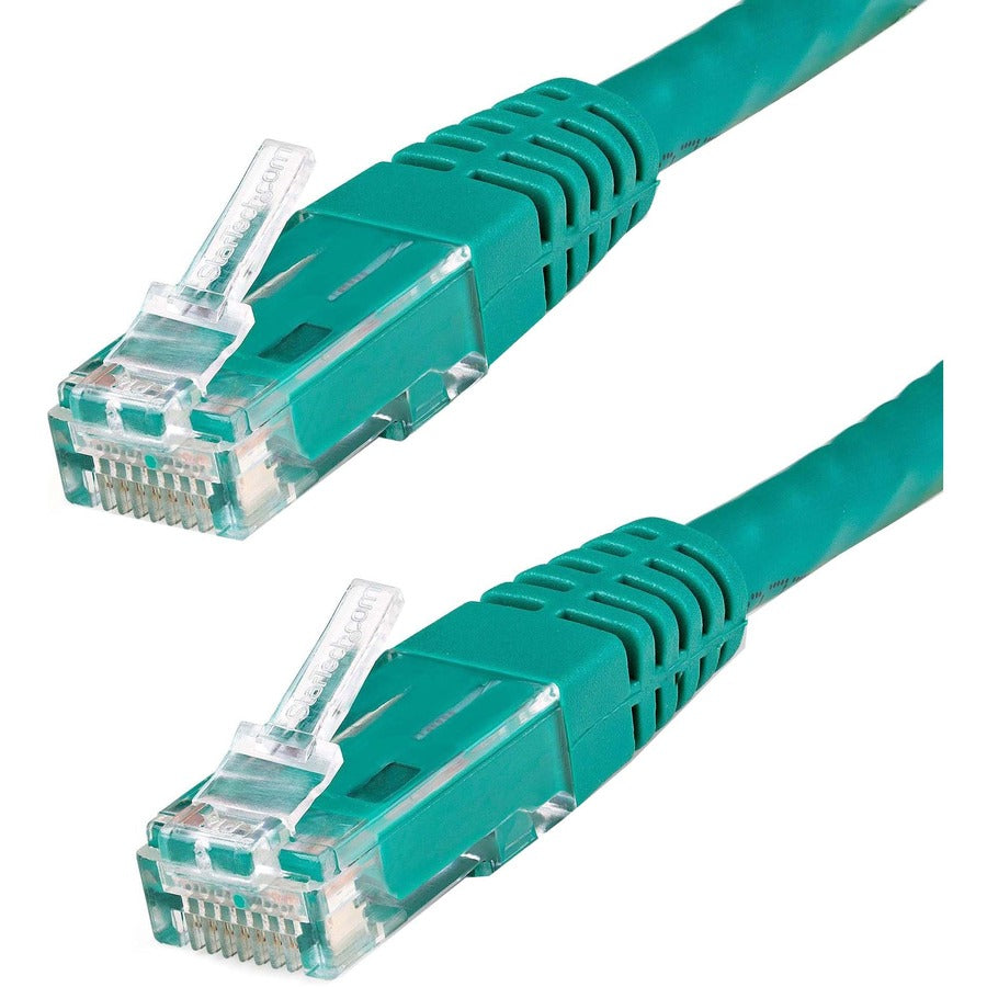 StarTech.com 50ft CAT6 Ethernet Cable - Green Molded Gigabit - 100W PoE UTP 650MHz - Category 6 Patch Cord UL Certified Wiring/TIA C6PATCH50GN